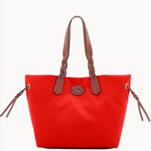 DOONEY & BOURKE Big Nylon Shopper Tote with Vachetta italian leather handle